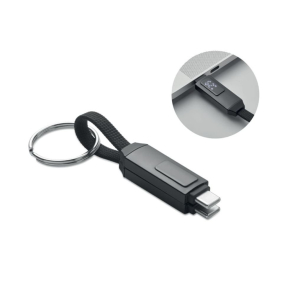 60W Charging and Data Cable with Keyring