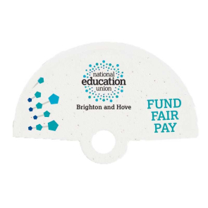 Seeded Paper Hand Fan